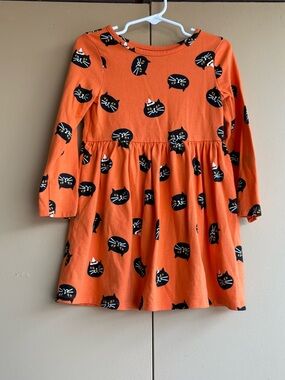 Cat and Jack girls Halloween cat dress